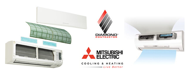 KCR, mitsubishi mini split, residential HVAC, mitsubishi unit, mitsubishi ductless system