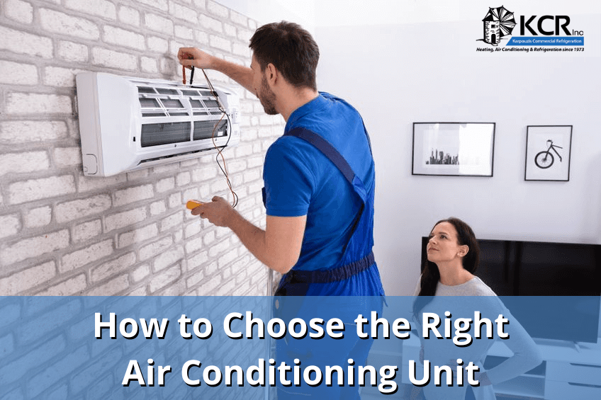 How to Choose the Right Air Conditioning Unit - KCR Inc. Blog - choose the right air conditioning unit, portable air conditioner, window air conditioner, ductless air conditioner, central air conditioner, air conditioning installation